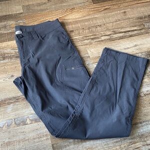 Eddie Bauer black nylon pants with pockets size womens 8